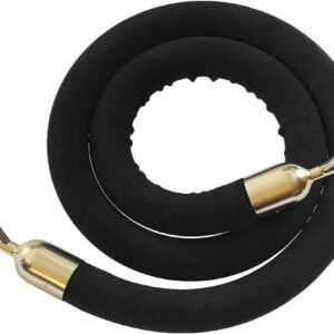 Aisle Rope Black Vinyl - 7.5'