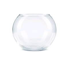 Glass 6" Round Fish Bowl