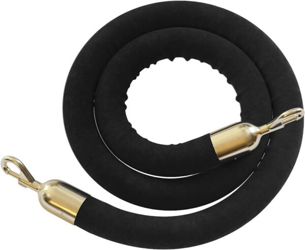 Aisle Rope Black Vinyl - 7.5'