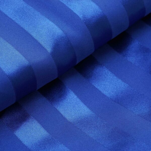 90" Round Satin Stripe Linen