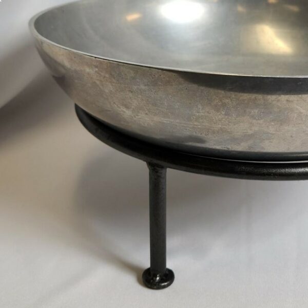 Pewter Round Bowls with Stands