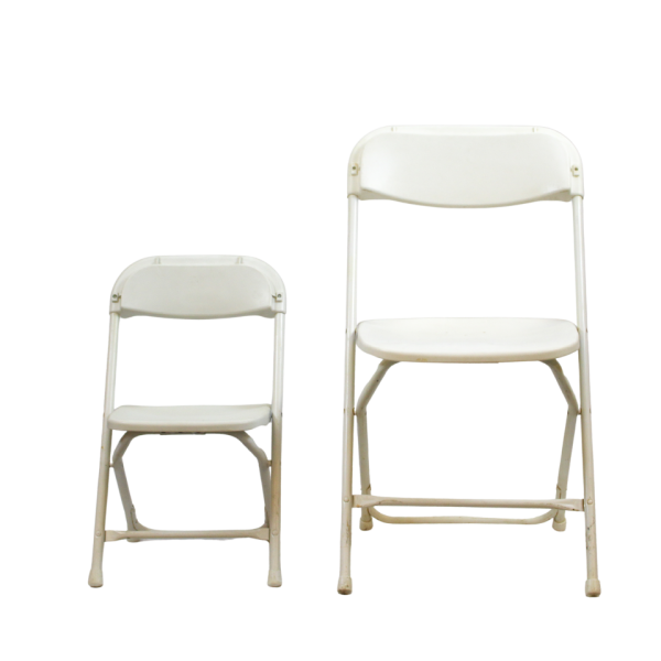 Children's Chairs- Folding White - Image 2