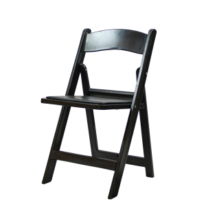 Resin Garden Style Folding Chair - Black