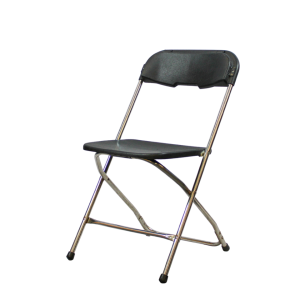 Folding Chair - Black/Chrome