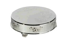 Silver Round Cake Plateau