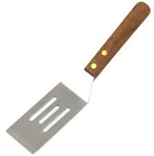 Short Spatula Wooden Handle 4"