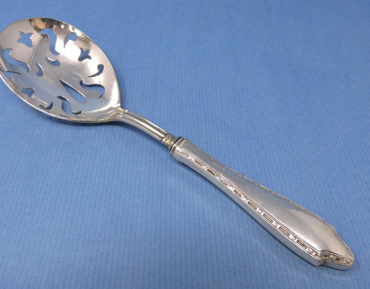 Sterling Silver Slotted Serving Spoon