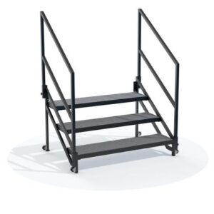 Platform Steps with Railings-24" Tall