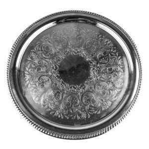 Silver Round Tray