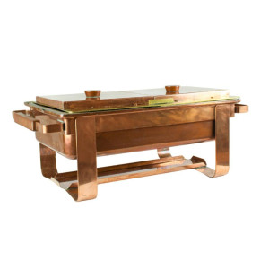 Copper and Brass 2 Compartment Chafer