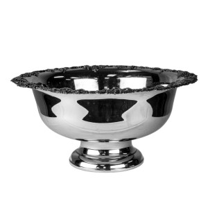 Silver Ornate Punch Bowl 3G