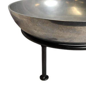 Pewter Round Bowls on Stands