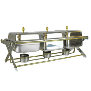Chrome and Brass 3 Section Chafer