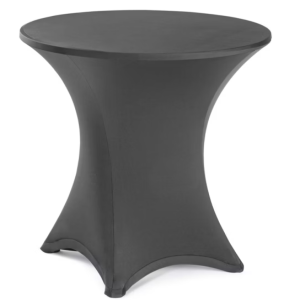 30" Round Bar Height Fitted Spandex