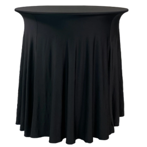 30" Round Bar Height Wavy Spandex